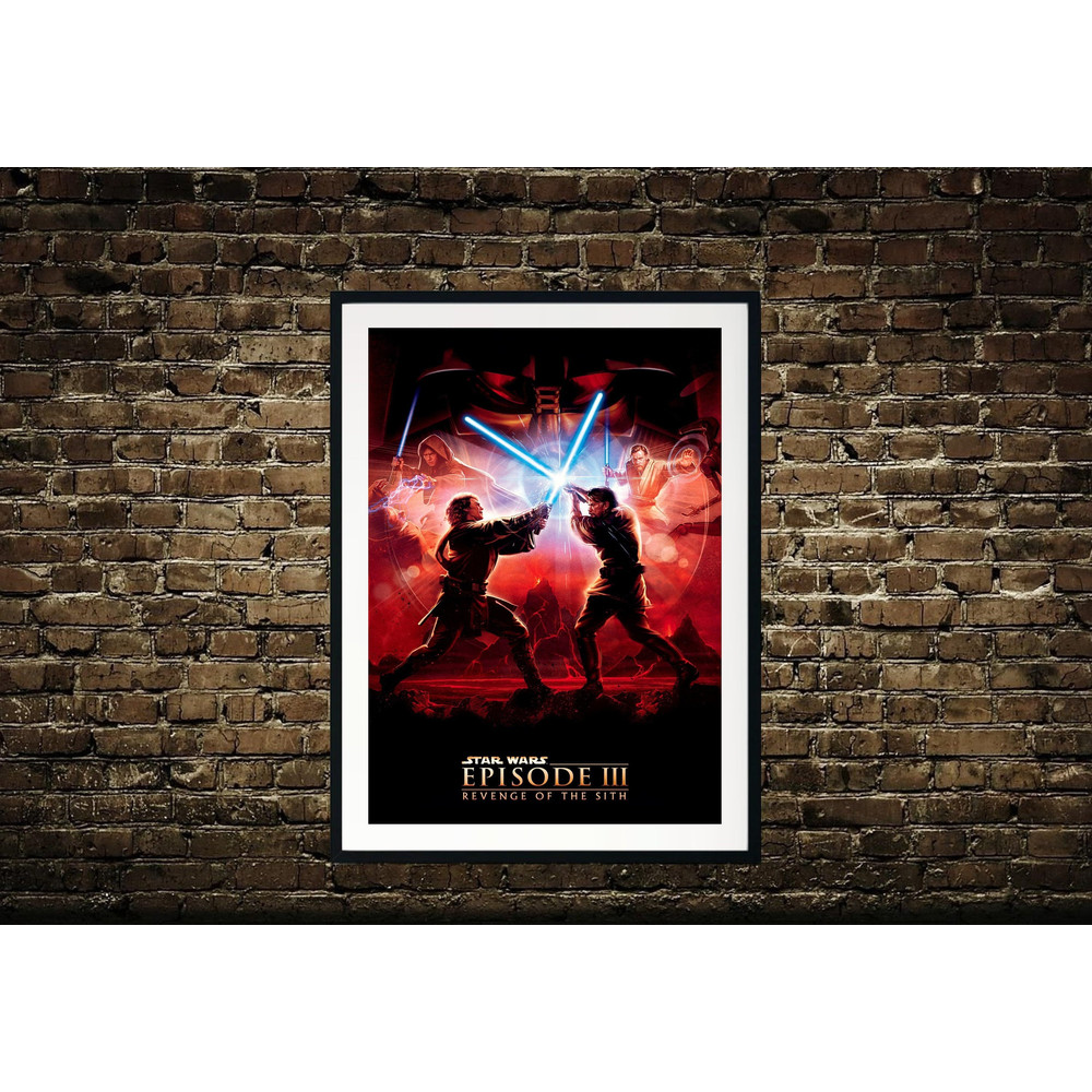Anakin Skywalker Print Art,Starwars Anakin vs Obi Wan Poster Canvas Wall Art,Obi Wan Kenobi Poster Art,Clone Wars,Darth Vader,Luke Skywalker 1.jpg