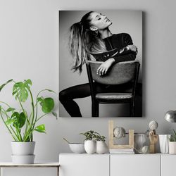 ariana grande poster, ariana grande canvas ,best singer poster, singer canvas arts,vintage poster,canvas poster,actor gi