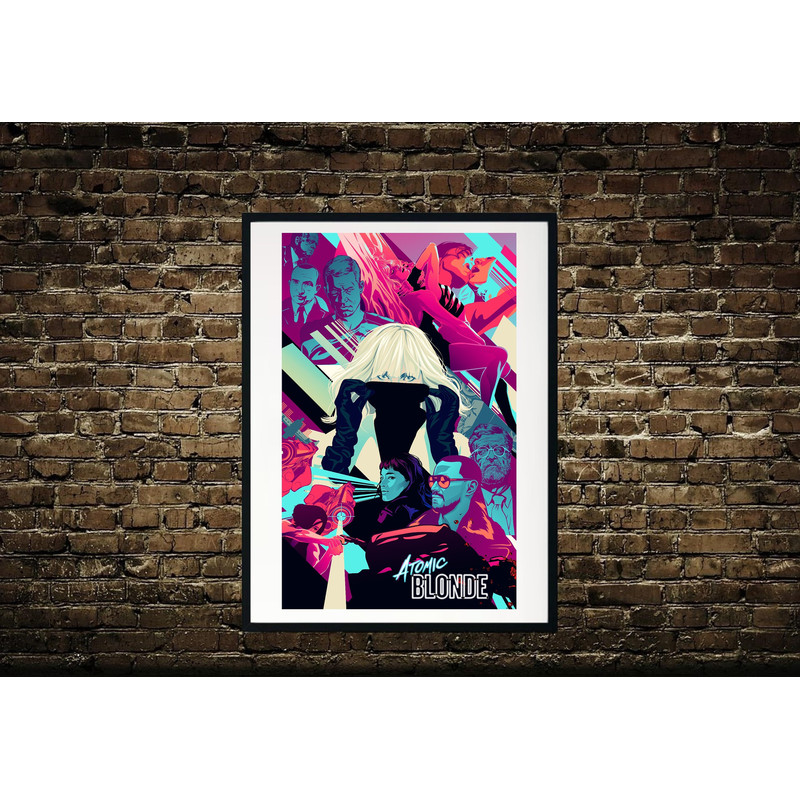 Atomic Blonde Movie Poster, Atomic Blonde Movie Canvas, Wall Decor,Home Decor, Movie Poster, Wall Print, Classic Movie , Charlize Theron.jpg