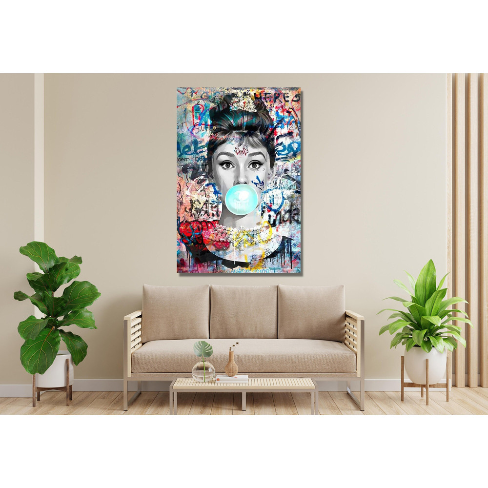 Audrey Hepburn Canvas Wall Art, Audrey HepburnPoster, Audrey Hepburn Print, Audrey Hepburn Painting Art, Audrey Hepburn Graffiti Wall Art.jpg