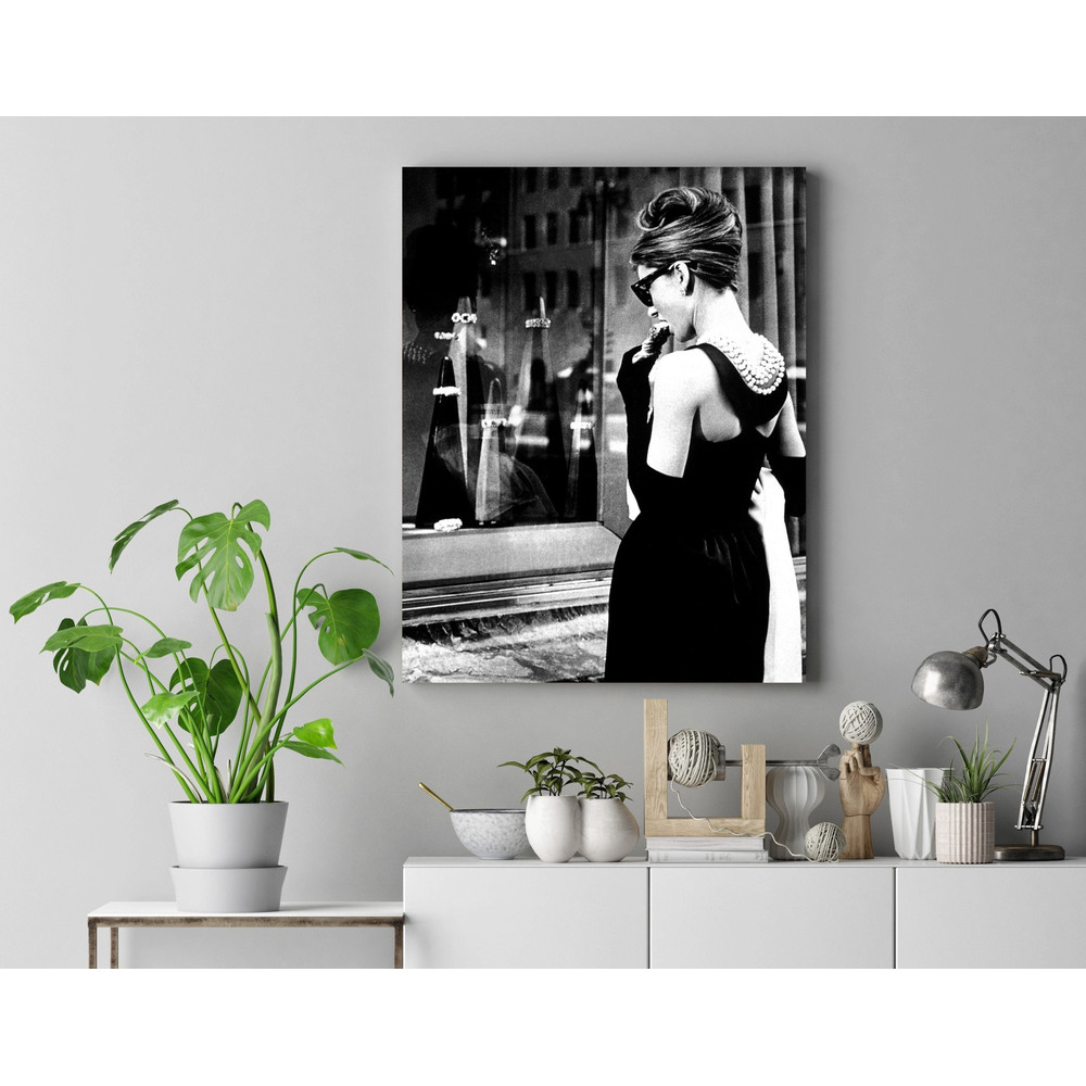Audrey Hepburn Poster , Breakfast at Tiffanys Poster , Hepburn Red Lips, Pop Art Home Decor, Iconic Wall Art Canvas,Audrey Hepburn Canvas.jpg
