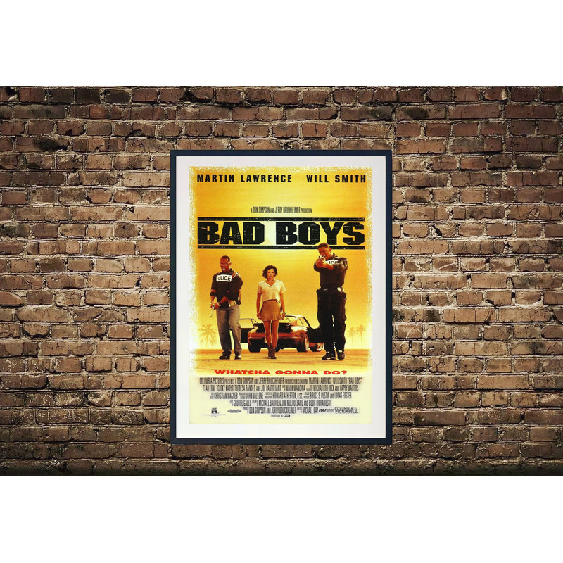 Bad Boys Movie Art Poster, Bad Boys Movie Canvas ,Wall Arts , Home Wall Decor, Movie Poster, Classic Movie Poster, Classic Movie Print Art.jpg