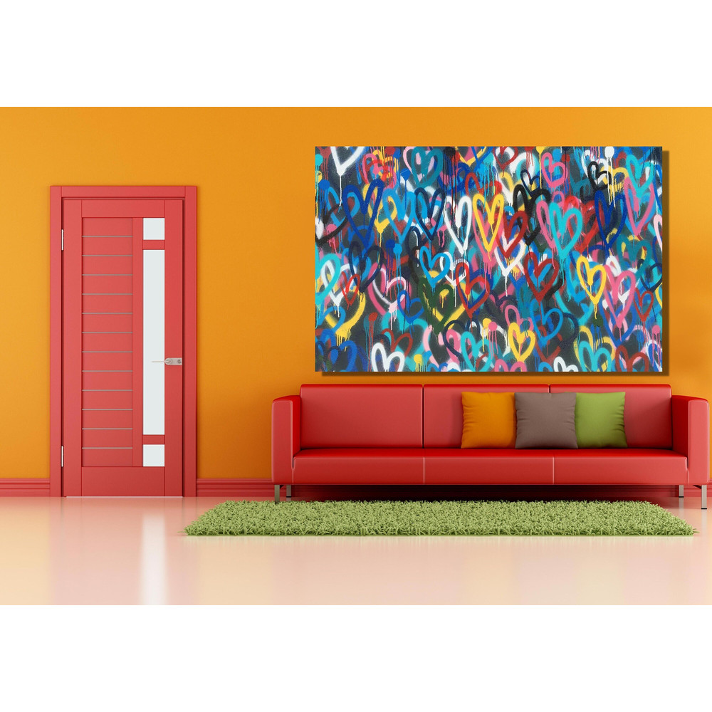 BANKSY Love Heart Canvas Print Art, Modern Street Graffiti, Canvvas Wall Art, Banksy Poster, Canvas Decor, Wall Hanging Decor, Banksy Poster.jpg