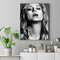 Brie Larson Poster Wall Art, Brie Larson Smoking Poster, Brie Larson Canvas, Black and White, Singer Canvas, Fashion Art, Gift for Her.jpg
