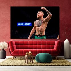 conor mcgregor poster, conor mcgregor canvas, conor mcgregor iconic wall art, motivation wall art, fitness sports room d