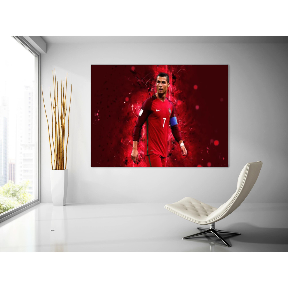 Cristiano Ronaldo Print, Cristiano Ronaldo Wall Art, Cristiano Ronaldo Canvas, Cr7, Cristiano Ronaldo Poster, Canvas Football, Gift For Men 2.jpg