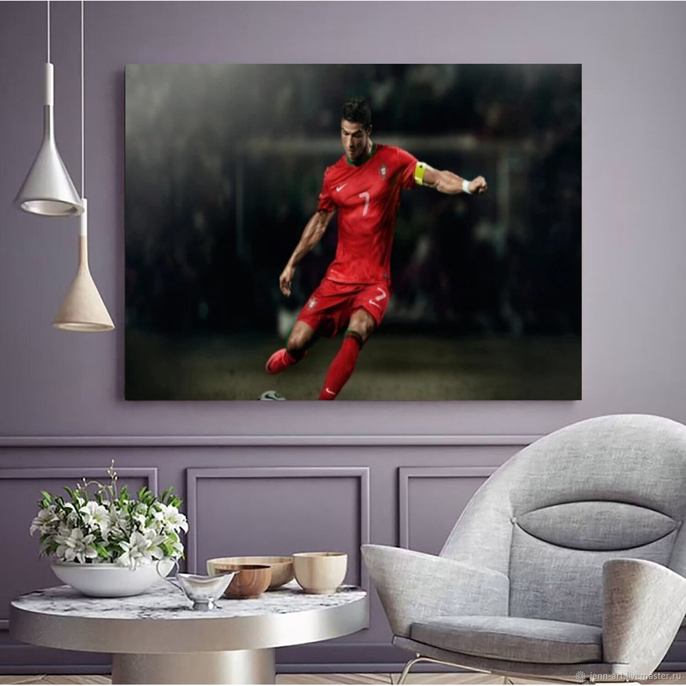 Cristiano Ronaldo Print, Cristiano Ronaldo Wall Art, Cristiano Ronaldo Canvas, Cr7, Cristiano Ronaldo Poster, Canvas Football, Gift For Men 3.jpg
