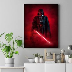 darth vader canvas, framed or unframed, star wars print, darth vader framed print, darth vader poster, star wars poster,