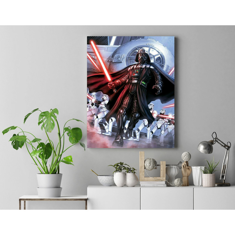Darth Vader Canvas, Framed or Unframed, Star Wars Print, Darth Vader framed print, Darth Vader Poster, Star Wars Poster, Anakin Skywalker 2.jpg