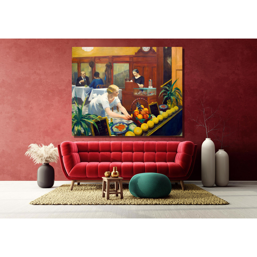 Edward Hooper Poster Print Art, Tables for Ladies Painting By Edward Hopper, Edward Hopper Wall Art Decor, Classic American Fine Art Poster.jpg