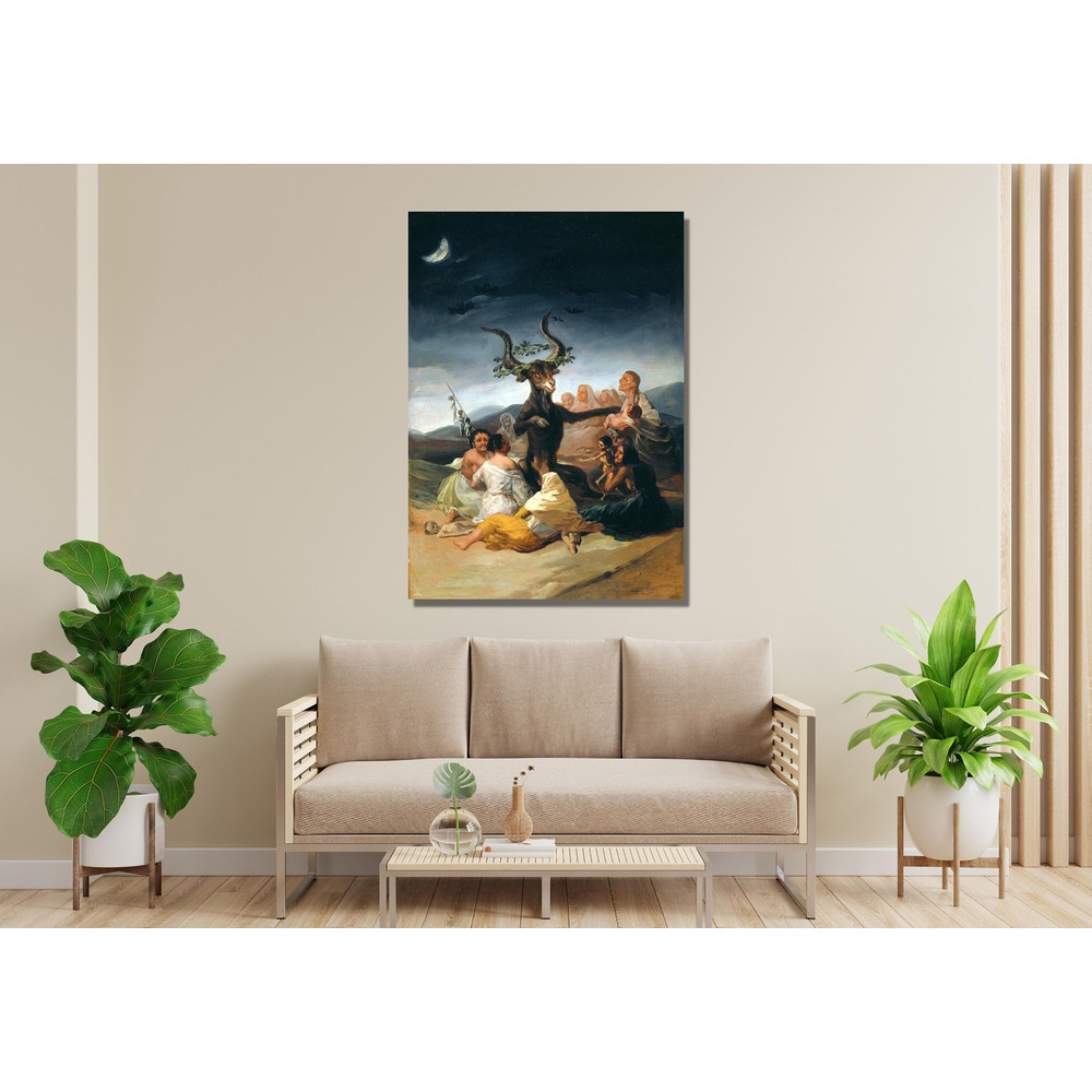 Francisco Goya Witches' Sabbath Art Print Canvas, Fine Art Print Poster Reproductions, Francisco Goya Painting, Francisco Goya Poster Print.jpg
