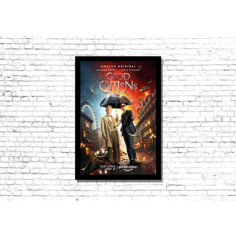 Good Omens Movie Poster, Good Omens TV Series Poster, Good Omens TV Series Canvas, Good Omens Wall Art Print , TV Series Canvas Print Art.jpg