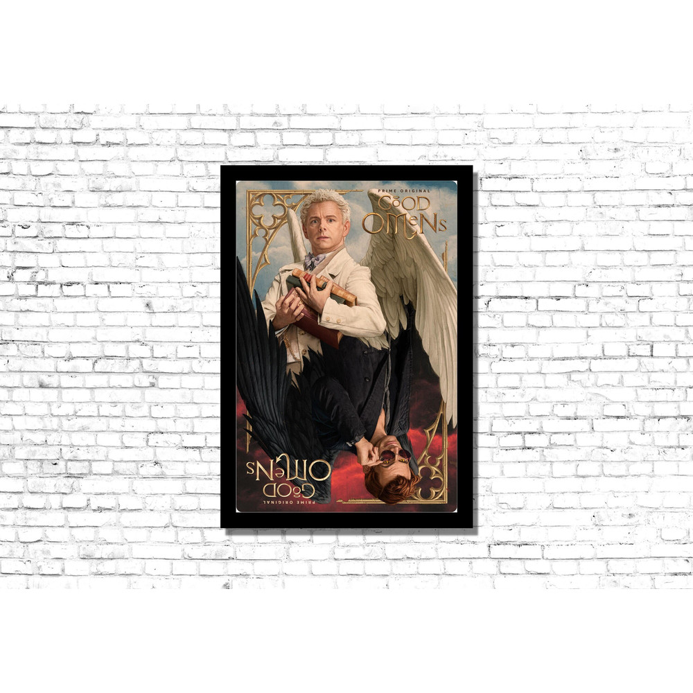 Good Omens TV Series Canvas, Good Omens Movie Poster, Good Omens TV Series Poster, Good Omens Wall Art Print , TV Series Canvas Print Art.jpg