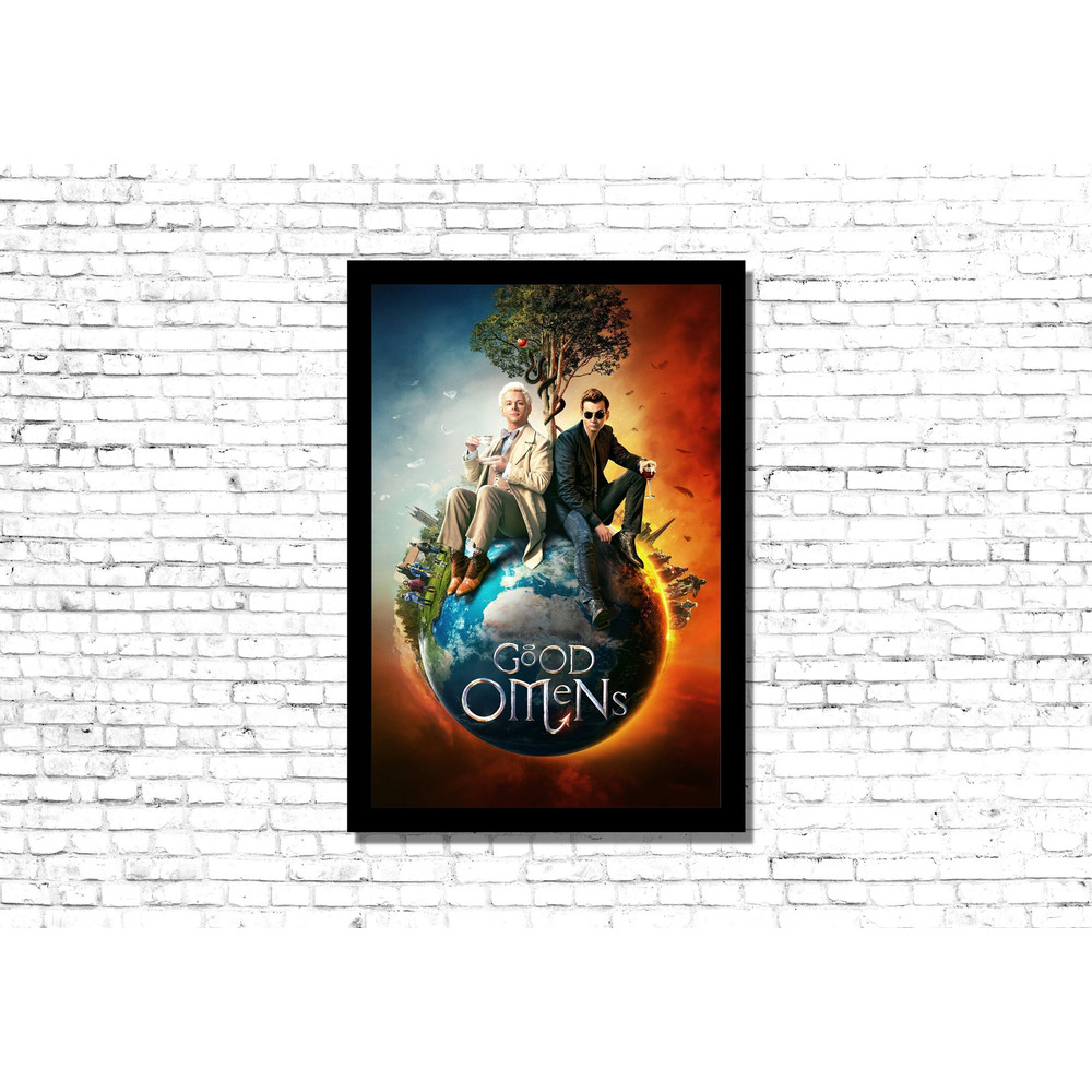Good Omens Wall Art Print , Good Omens TV Series Canvas, Good Omens Movie Poster, Good Omens TV Series Poster, TV Series Canvas Print Art.jpg