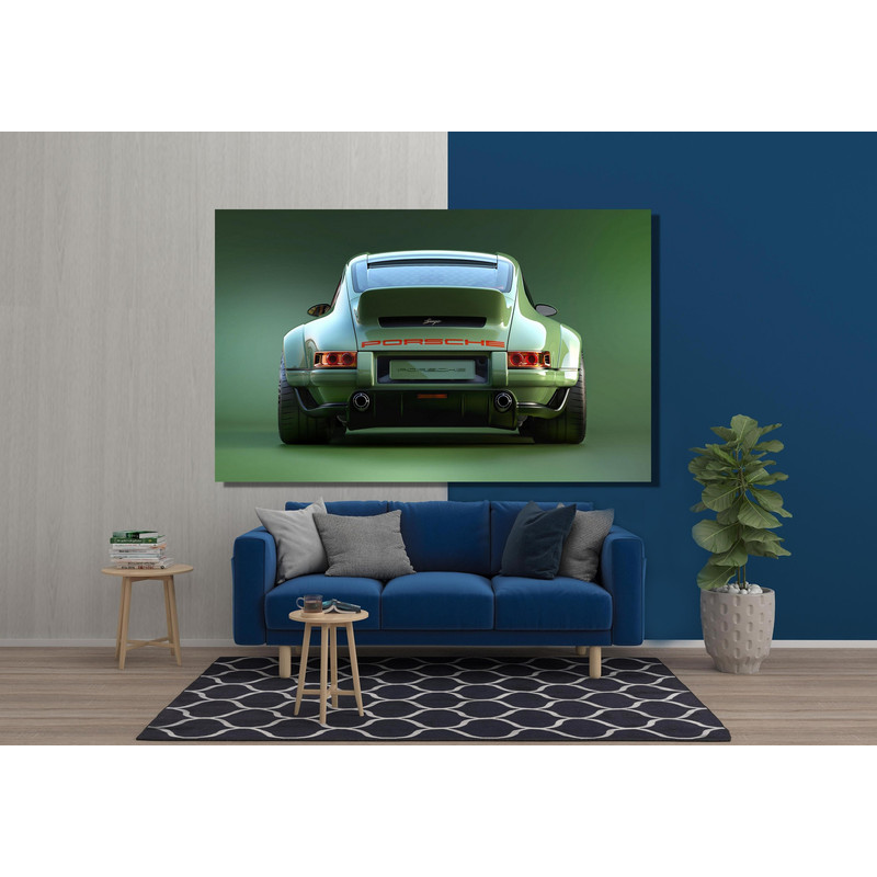 GreenPorsche 911 Poster Print Porsche 911 Carrera Wall Art Super Car Porche Living Room Decor Sport Car Poster Print Wall Art Canvas Decor.jpg