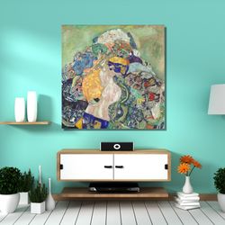gustav klimpt baby paintings poster art, gustav klimt poster print art, gustav klimt artwork canvas wall arts, gustav kl