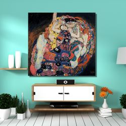 gustav klimpt woman painting poster art, gustav klimt poster print art, gustav klimt artwork canvas wall art, gustav kli