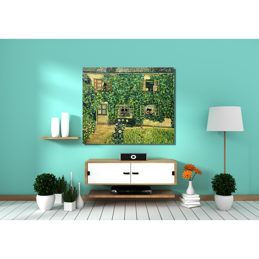 Gustav Klimt Poster Print Art, Gustav Klimt Artwork Canvas Wall Art, Gustav Klimt Canvas Wall Art, Garden ivy Mural Painting Poster Wall Art.jpg