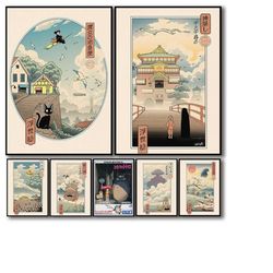 studio ghibli poster-7 models exclusive collection-howl&39s moving castle