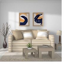 boho poster, abstract art set of 2, gallery