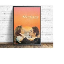 before sunrise movie poster wall art canvas painting