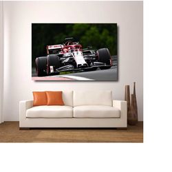 kimi raikkonen canvas wall art,formula 1 poster,kimi raikkonen