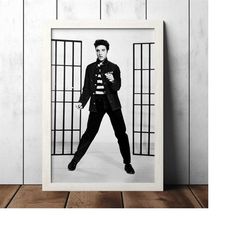 elvis presley jailhouse rock vintage poster - music