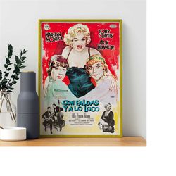 some like it hot movie poster - high