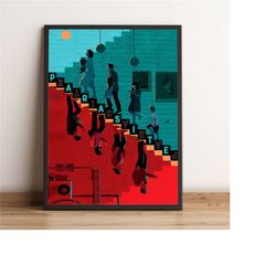 parasite poster, song kang-ho wall art, lee sun-gyun