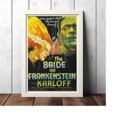 bride of frankenstein (1935) classic movie poster -