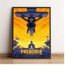 preacher poster, dominic cooper wall art, tv series