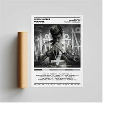 justin bieber - purpose album poster / album