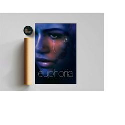 euphoria tv show poster, wall art, wall decor,