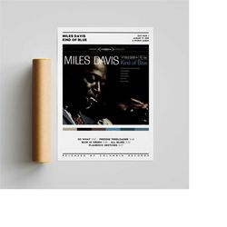 miles davis - kind of blue album poster