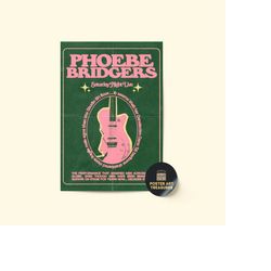 phoebe bridgers - concert poster / room decor