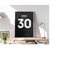 printable matt turner shirt, 2023-2024 kit, football shirt