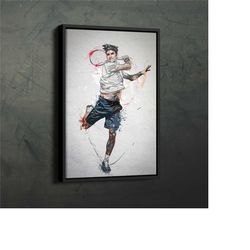 roger federer poster tennis framed wall art home
