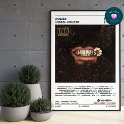 hozier unreal unearth album poster hozier poster album cover poster music print album print home wall decor music