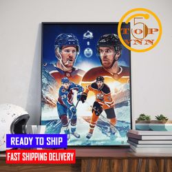 nhl stanley cup western conference final colorado avalanche x edmonton oilers poster canvas home decoration