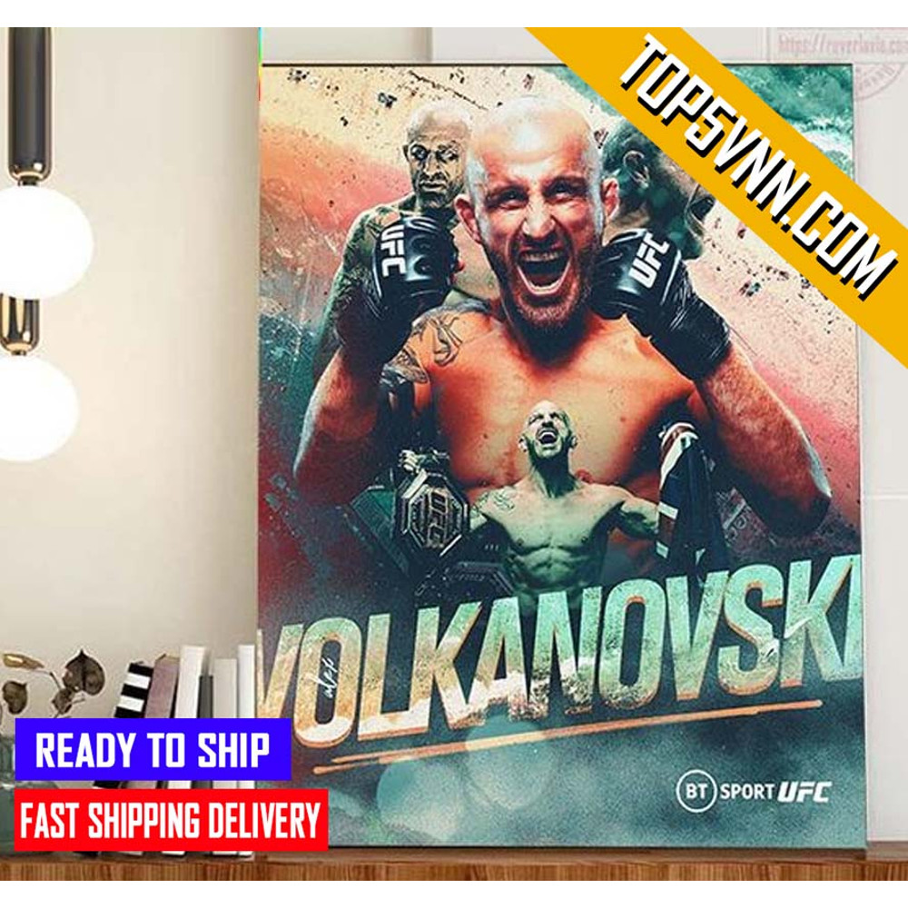 Official Alex Volkanovski On UFC Gift Poster Canvas.jpg