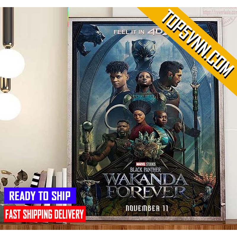 Official Black Panther Wakanda Forever Of Marvel Studios New Poster On 4DX Fans Poster Canvas.jpg