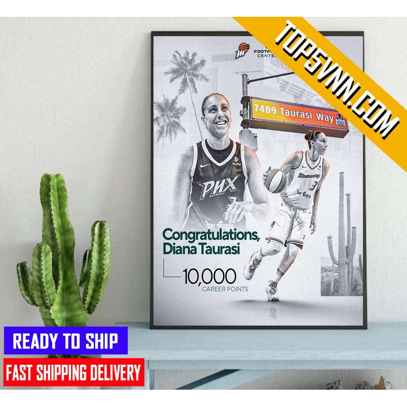 Official Congrats Diana Taurasi 10000 Career Points New Design Poster Canvas.jpg