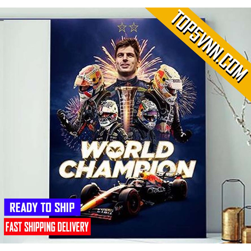 Premium Max Verstappen Is Back To Back F1 Champion Fans Poster Canvas.jpg