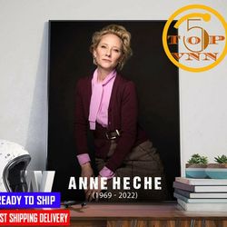 rip anne heche 1969 2022 thank you for the memories home decoration poster canvas