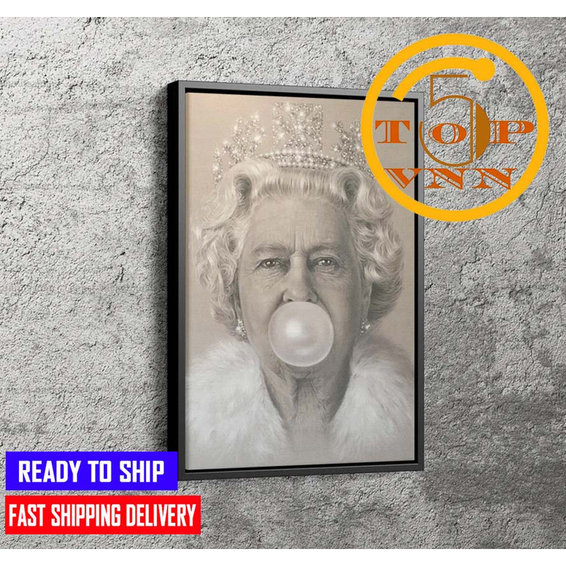 RIP Queen Elizabeth II Chewing Gum Poster Canvas.jpg