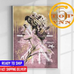 rip queen elizabeth ii poster wall art