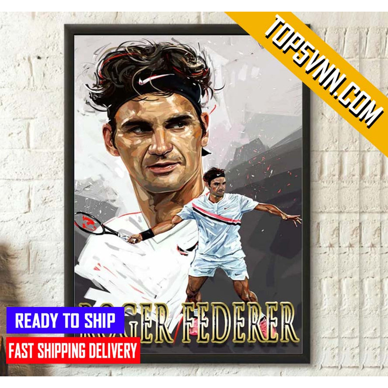 Roger Federer Retires Tennis 2022 Poster Canvas Home Decoration.jpg