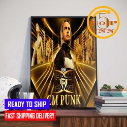 roh hall of famers cm punk poster canvas home decoration