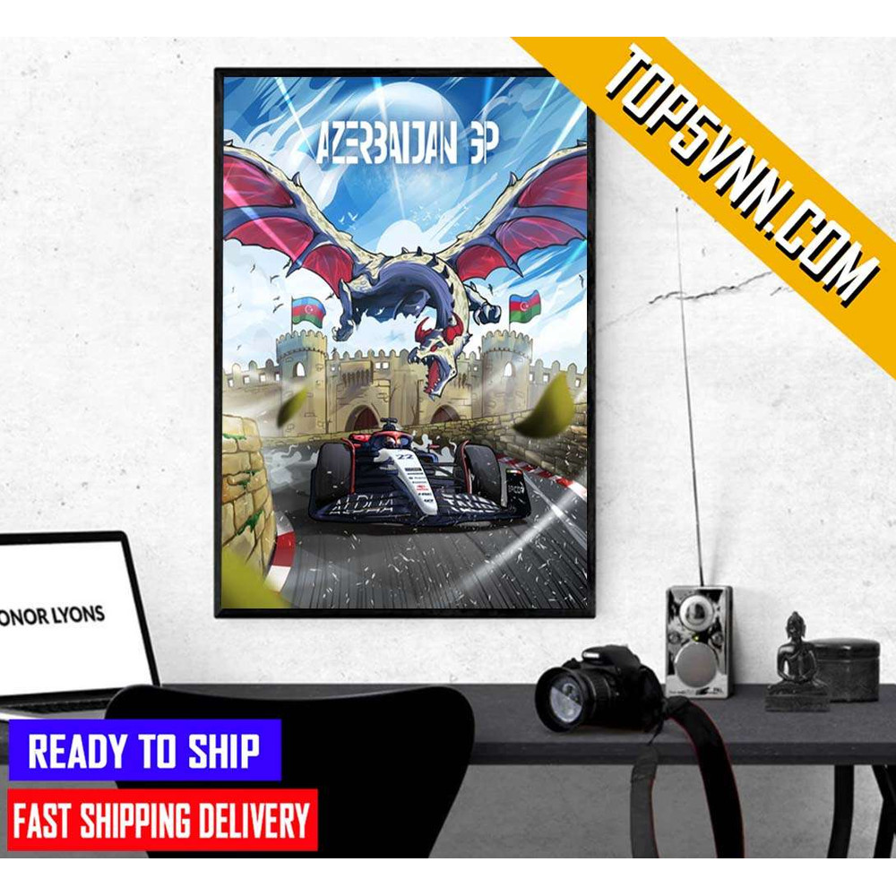 Scuderia AlphaTauri Azerbaijan GP 2023 Poster Canvas.jpg