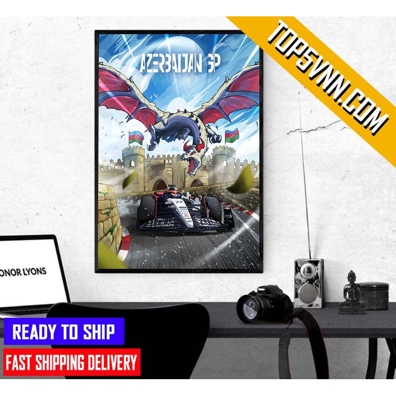 Scuderia AlphaTauri Azerbaijan GP 2023 Poster Canvas.jpg